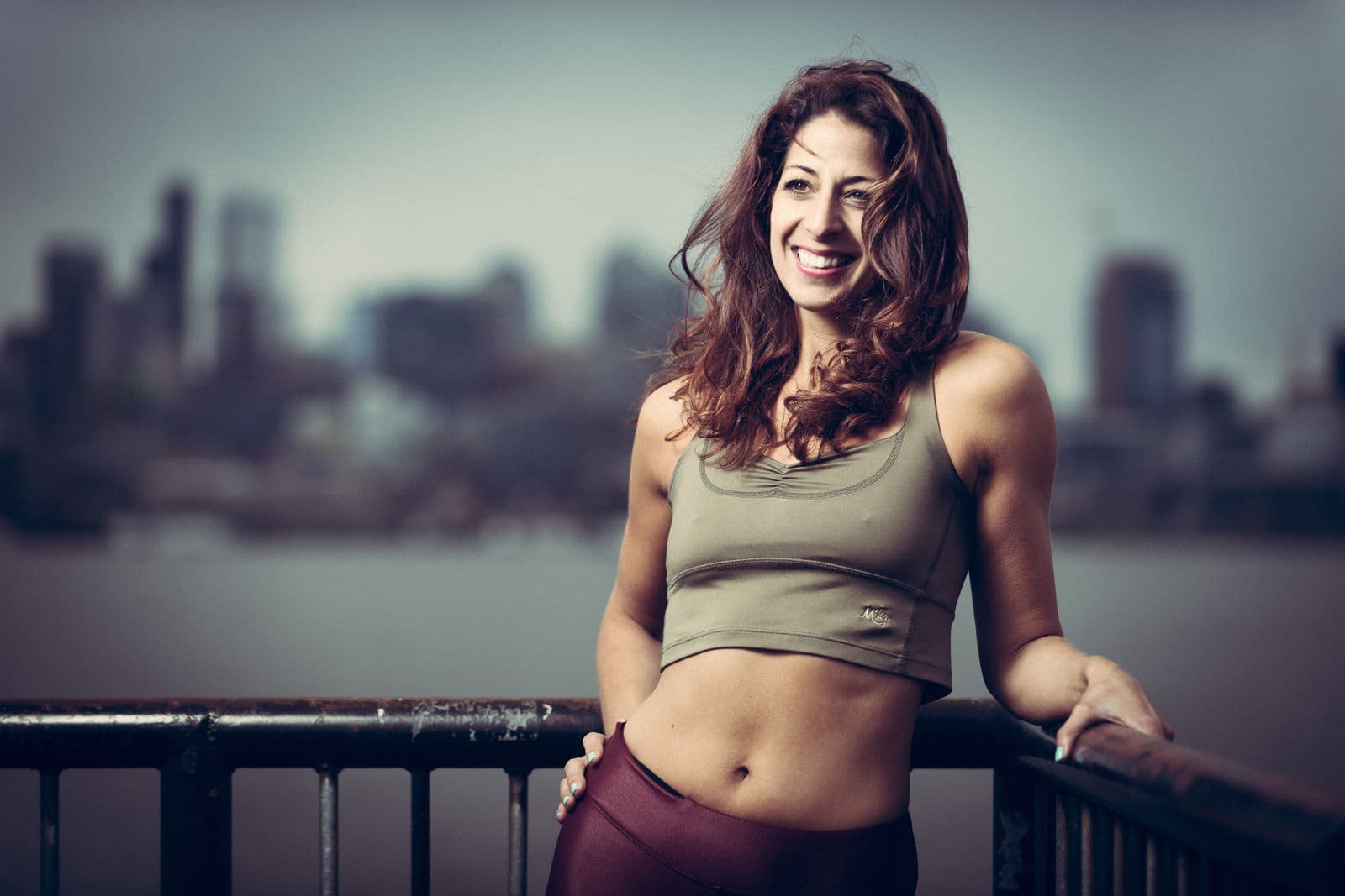 Celeste Caliri, founder of Posto Pilates, at the Seattle waterfront